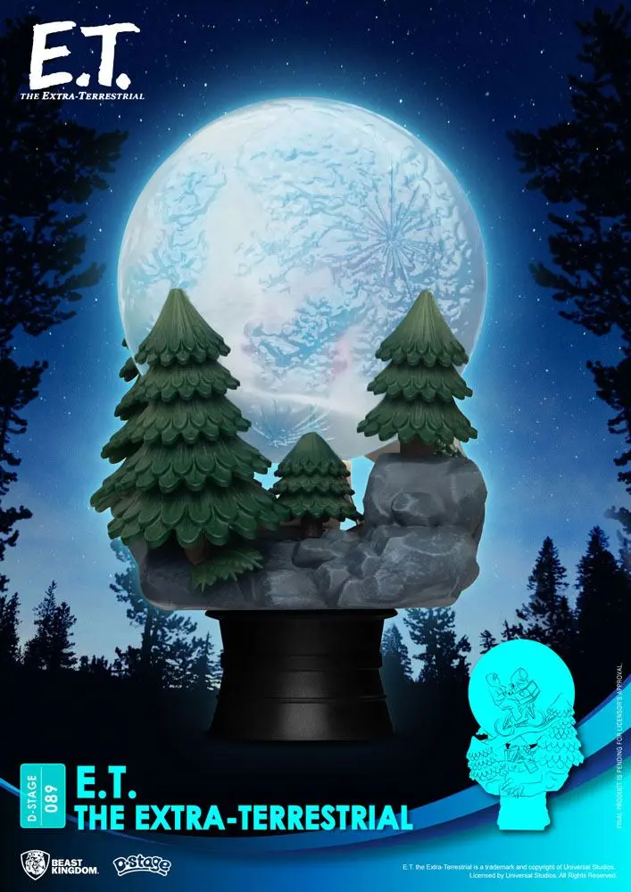 E.T. the Extra-Terrestrial D-Stage Iconic Scene Movie Scene PVC Diorama szobor 15 cm termékfotó