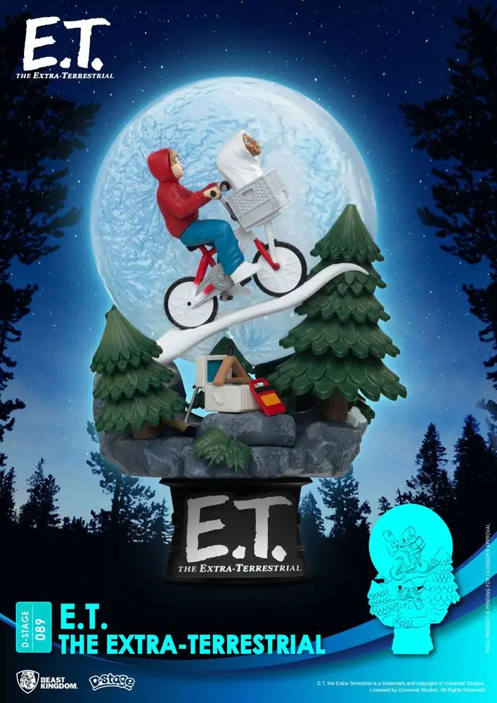 E.T. the Extra-Terrestrial D-Stage Iconic Scene Movie Scene PVC Diorama szobor 15 cm termékfotó