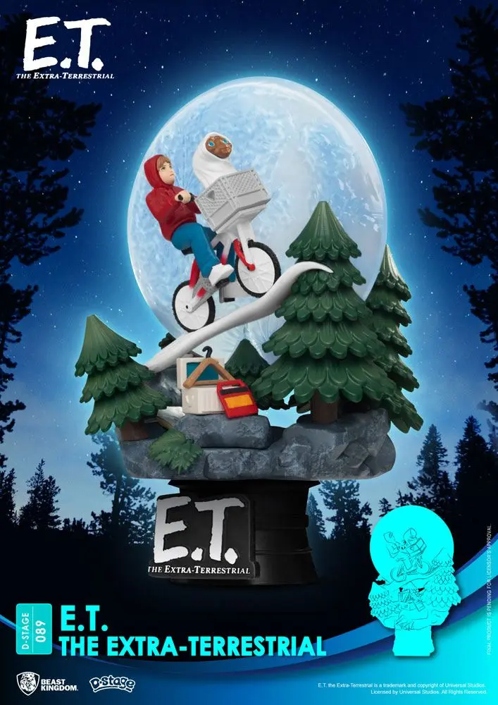 E.T. the Extra-Terrestrial D-Stage Iconic Scene Movie Scene PVC Diorama szobor 15 cm termékfotó
