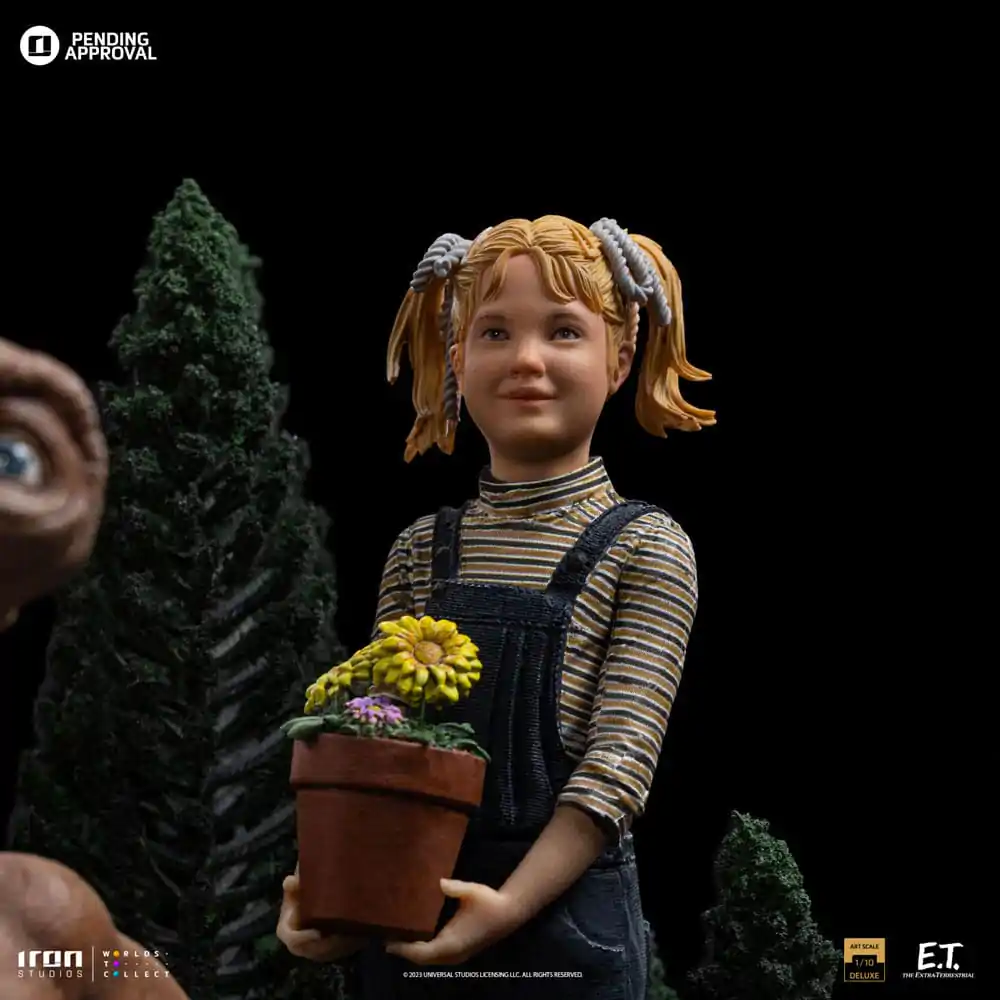 E.T. The Extra-Terrestrial Deluxe Art Scale 1/10 E.T., Elliot and Gertie szobor figura 19 cm termékfotó