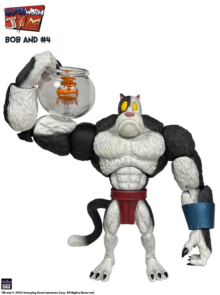 Earthworm Jim Wave 1: Bob the Killer Goldfish & #4 akciófigura 15 cm termékfotó