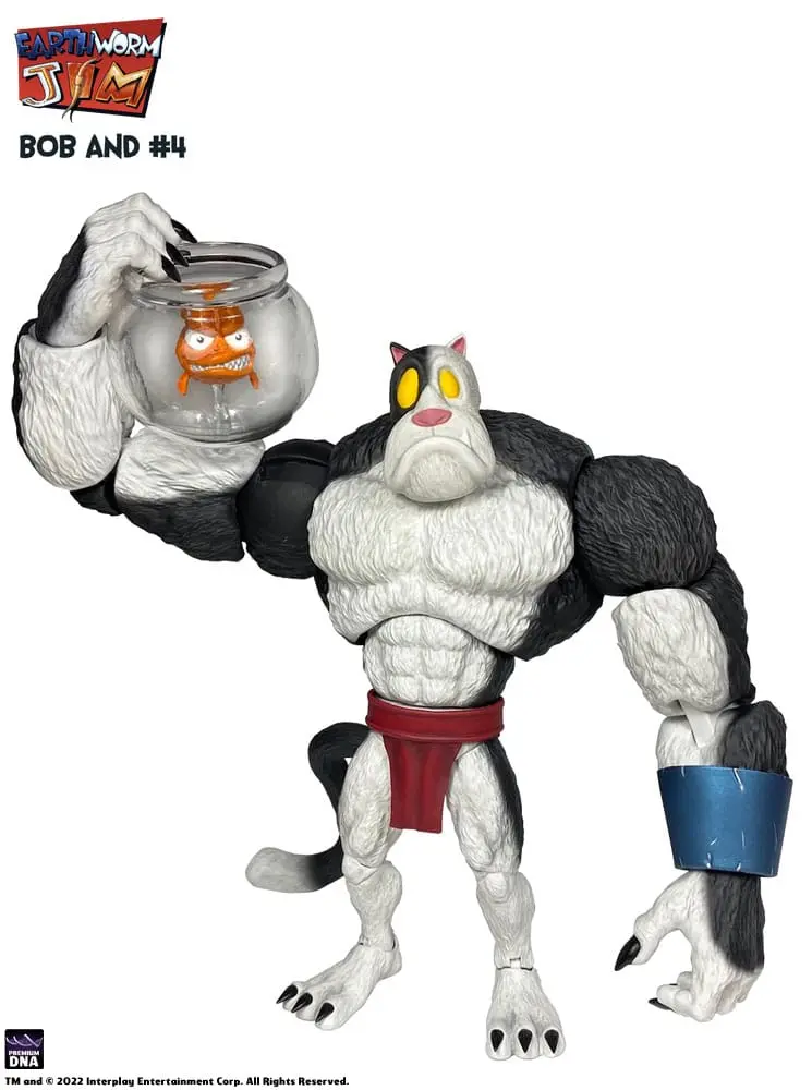 Earthworm Jim Wave 1: Bob the Killer Goldfish & #4 akciófigura 15 cm termékfotó