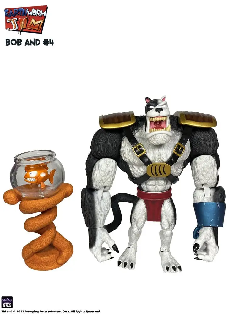 Earthworm Jim Wave 1: Bob the Killer Goldfish & #4 akciófigura 15 cm termékfotó