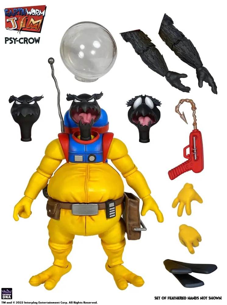 Earthworm Jim Wave 1: Psy-Crow akciófigura 15 cm termékfotó