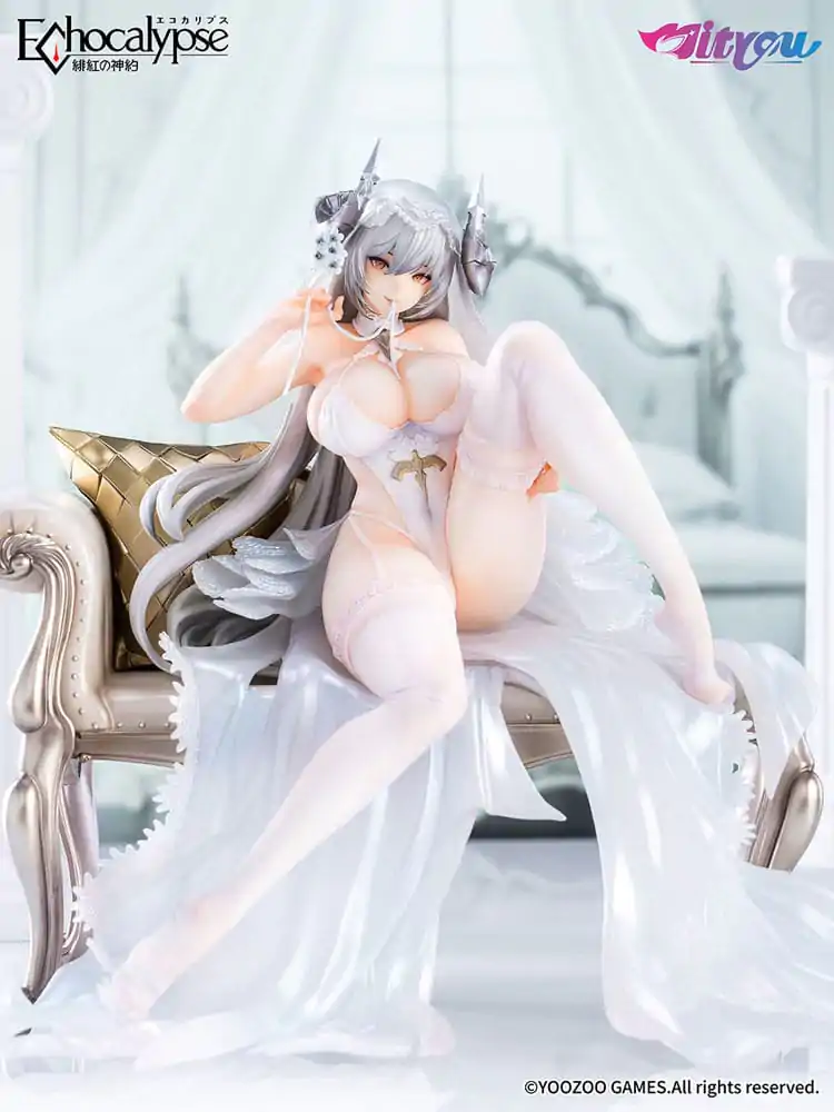 Echocalypse 1/7 Lilith Pure White Pledge Ver. PVC szobor figura 21 cm termékfotó