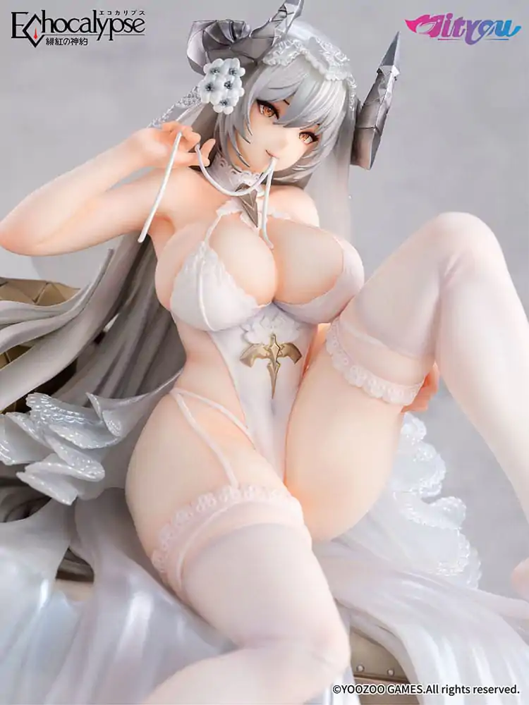 Echocalypse 1/7 Lilith Pure White Pledge Ver. PVC szobor figura 21 cm termékfotó