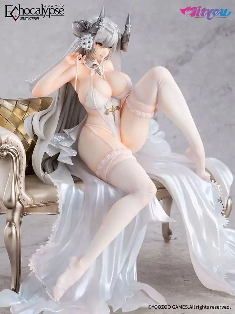 Echocalypse 1/7 Lilith Pure White Pledge Ver. PVC szobor figura 21 cm termékfotó