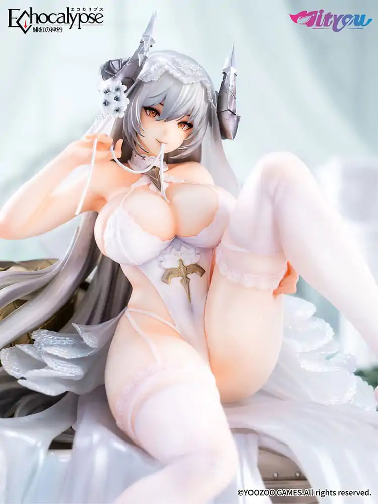 Echocalypse 1/7 Lilith Pure White Pledge Ver. PVC szobor figura 21 cm termékfotó