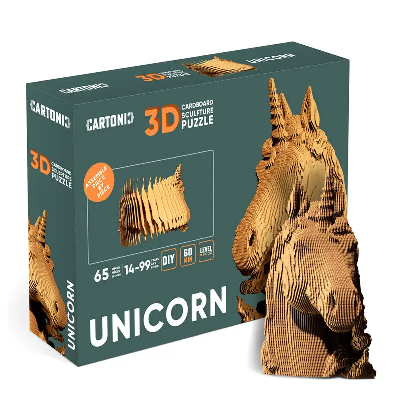 Egyszarvú cartonic 3D puzzle 65db-os termékfotó