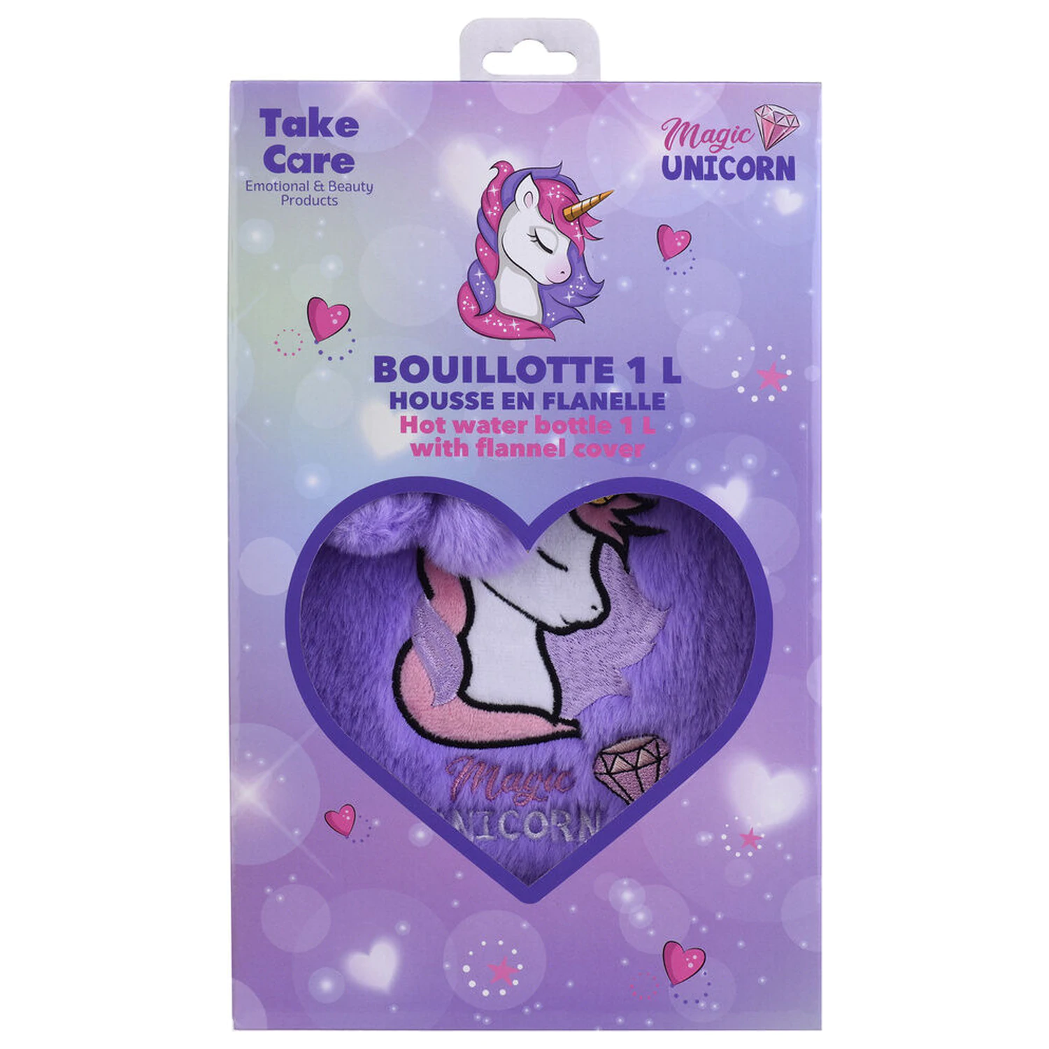 Egyszarvú melegvizes palack 1l termékfotó