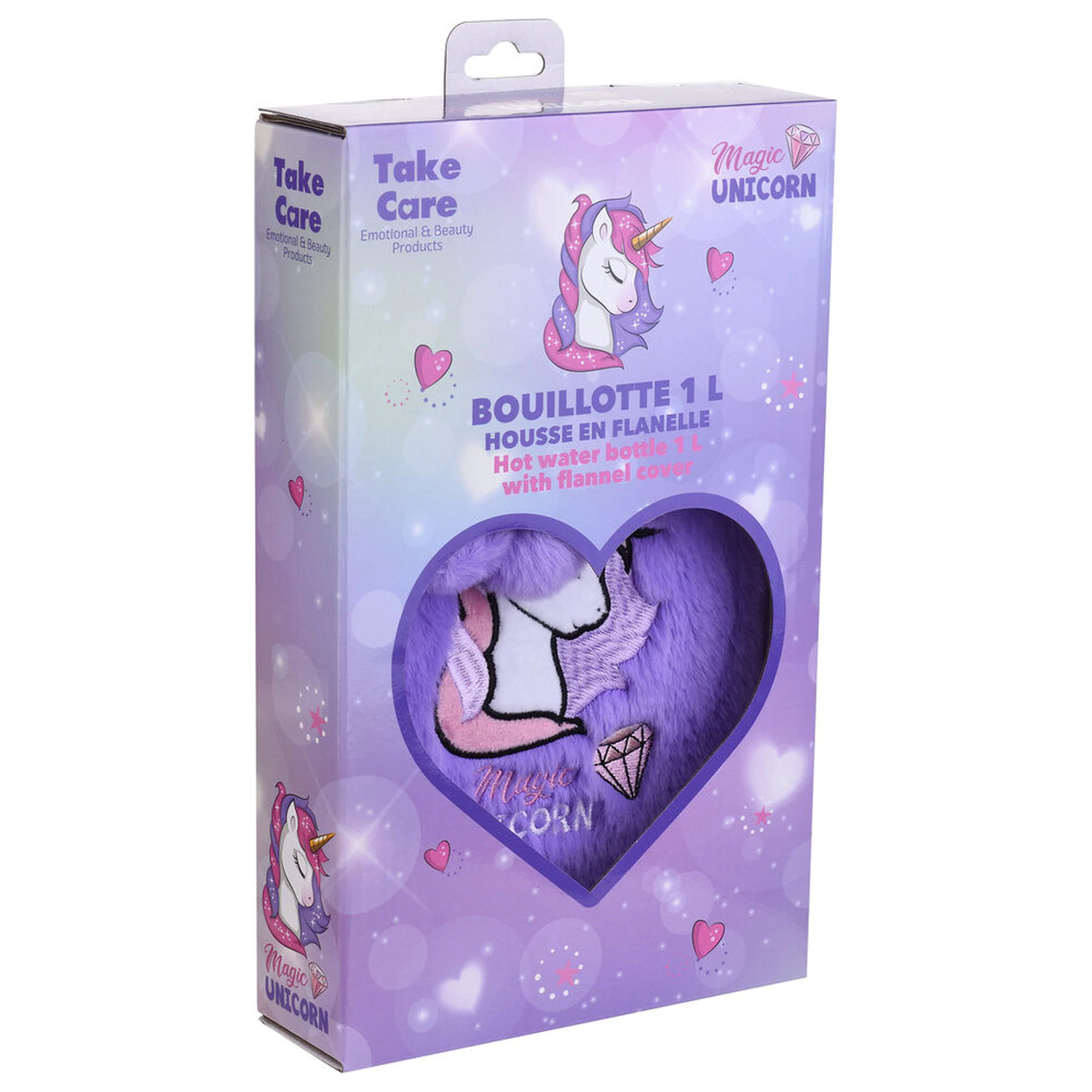 Egyszarvú melegvizes palack 1l termékfotó