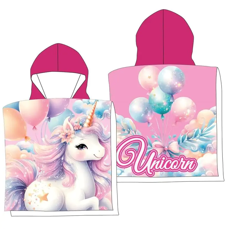 Unicorn microfibre poncho beach towel termékfotó