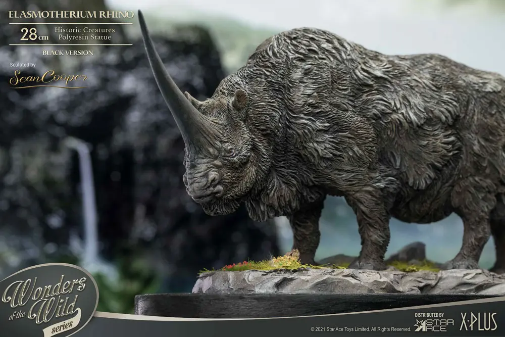 Elasmotherium Rhino (Black) szobor figura 28 cm termékfotó