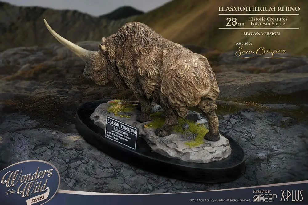 Elasmotherium Rhino (Brown) szobor figura 28 cm termékfotó