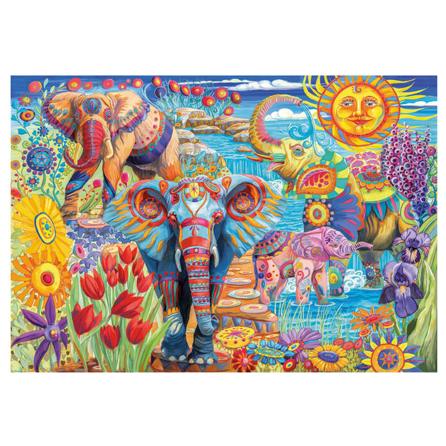 Elephants Carnival puzzle 500db-os termékfotó