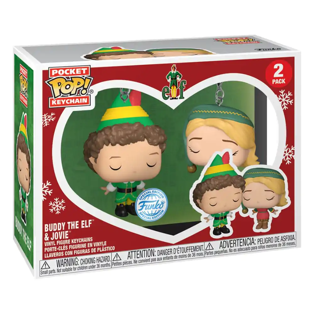 Elf Funko POP! Vinyl 2 db-os kulcstartó csomag  Buddy & Jovie 4 cm termékfotó