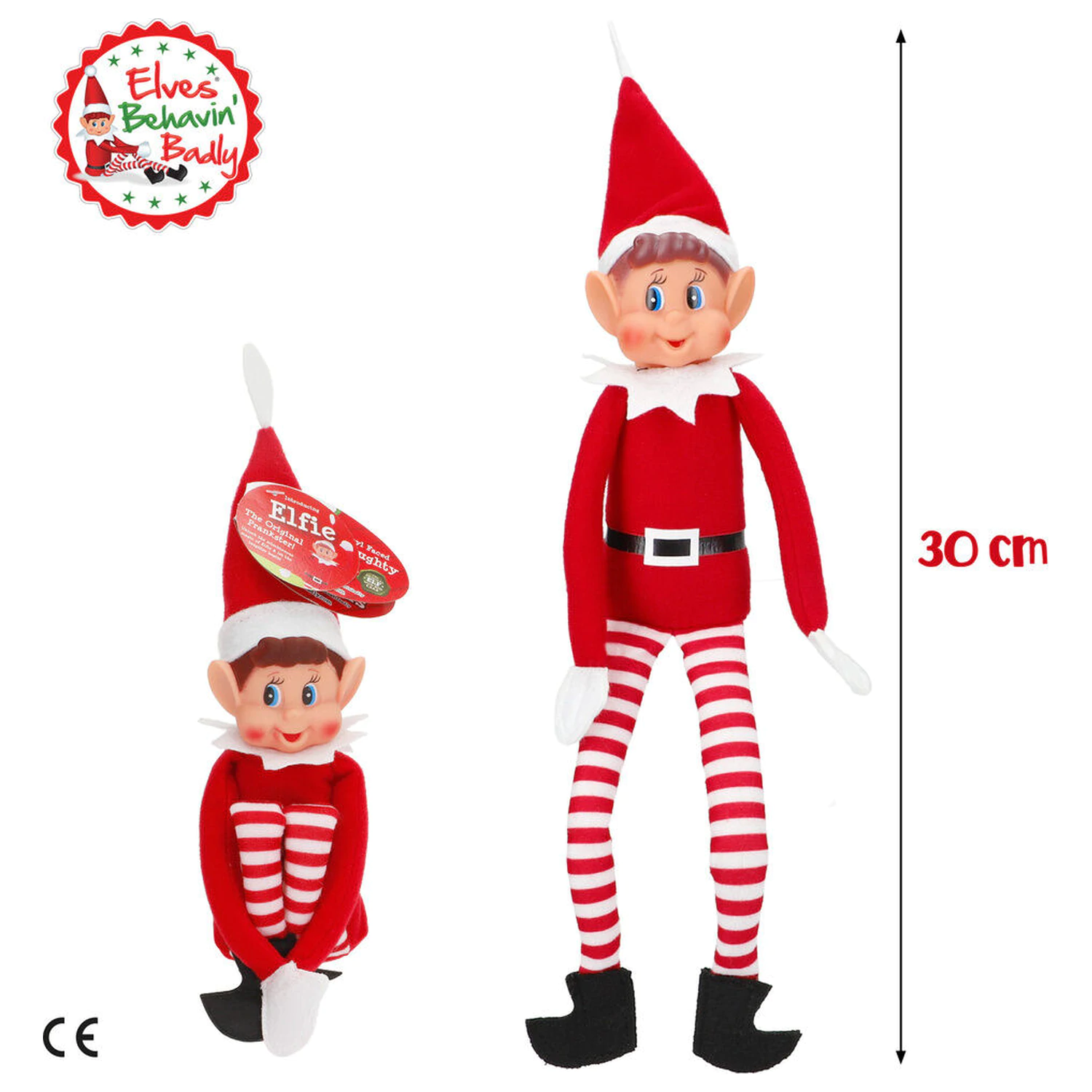 Elves Behavin' Badly Elvie crossbar Elfo játék baba figura 30cm termékfotó