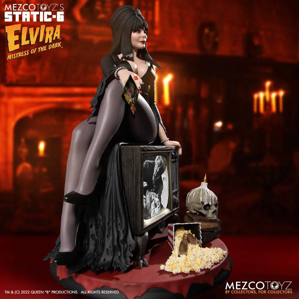 Elvira Mistress of the Dark Static-6 PVC Statue 1/6 Elvira 42 cm termékfotó