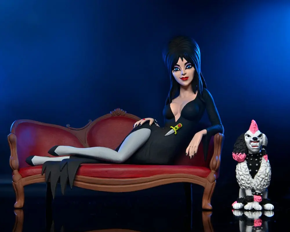 Elvira, Mistress of the Dark Toony Terrors Elvira on Couch figura 15 cm termékfotó