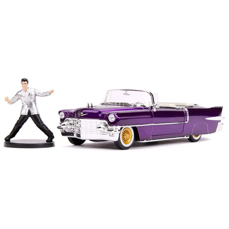 Elvis Presley Cadillac The Golden car + figura szett termékfotó