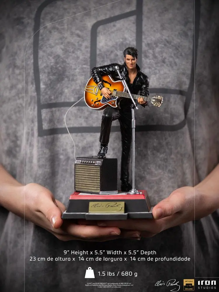 Elvis Presley Deluxe Art Scale 1/10 Comeback Special szobor figura 23 cm termékfotó
