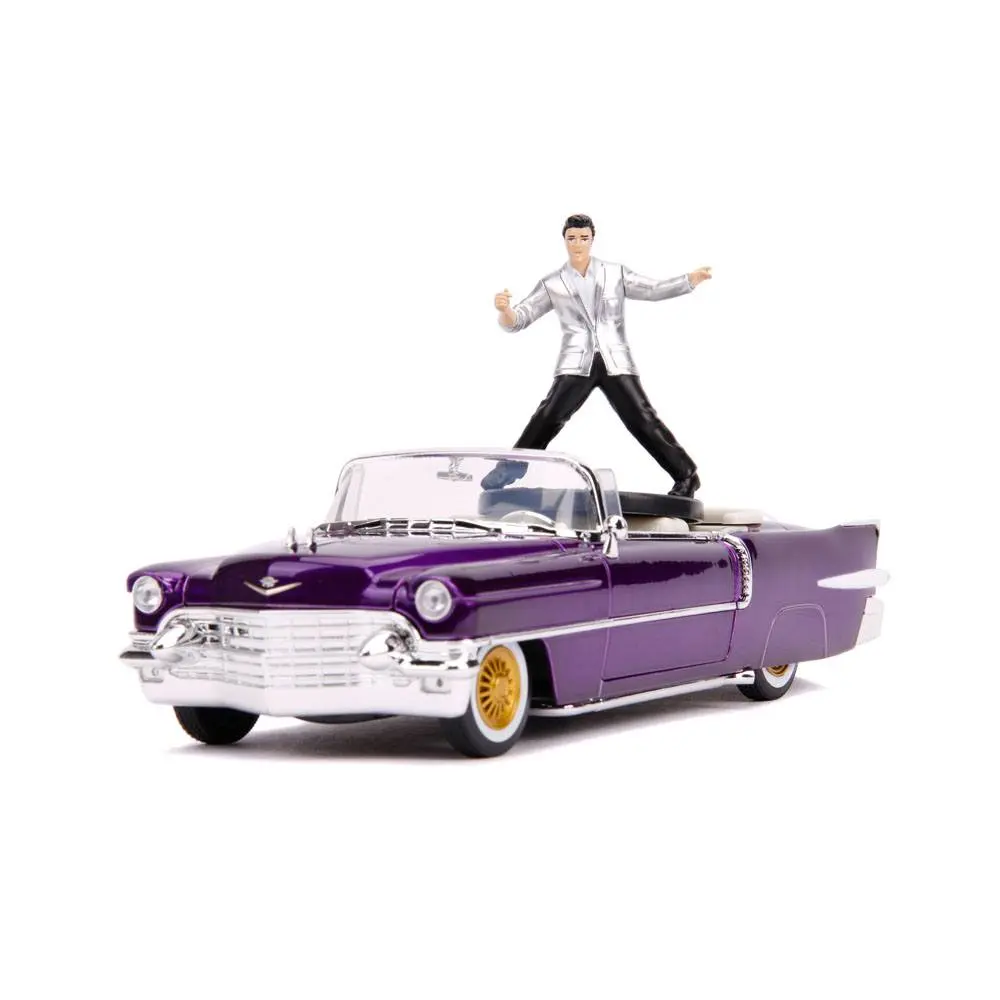 Elvis Presley Hollywood Rides Diecast Model 1/24 1956 Cadillac Eldorado with figura termékfotó