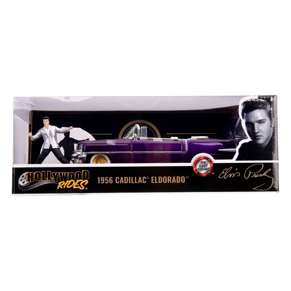 Elvis Presley Hollywood Rides Diecast Model 1/24 1956 Cadillac Eldorado with figura termékfotó