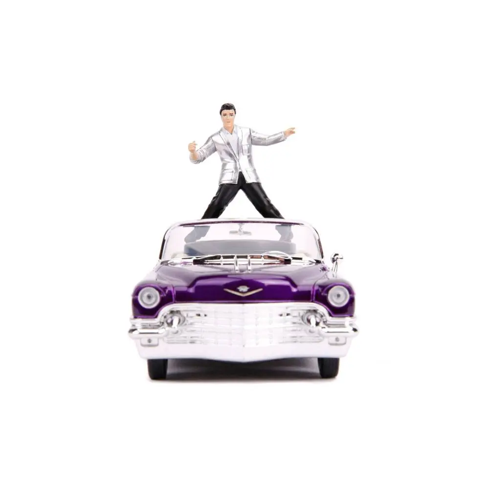 Elvis Presley Hollywood Rides Diecast Model 1/24 1956 Cadillac Eldorado with figura termékfotó