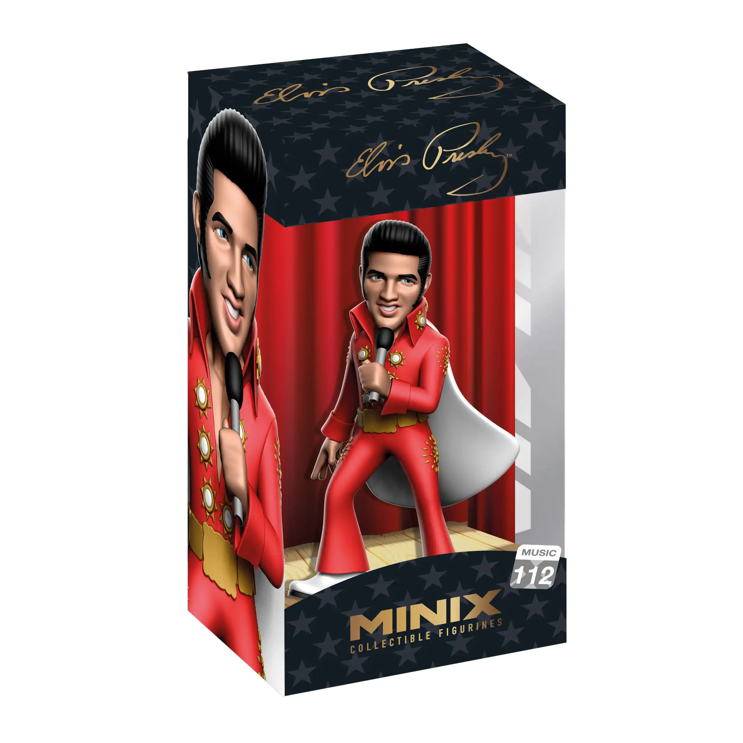 Elvis Presley Minix figura Elvis Red Suit 12 cm termékfotó