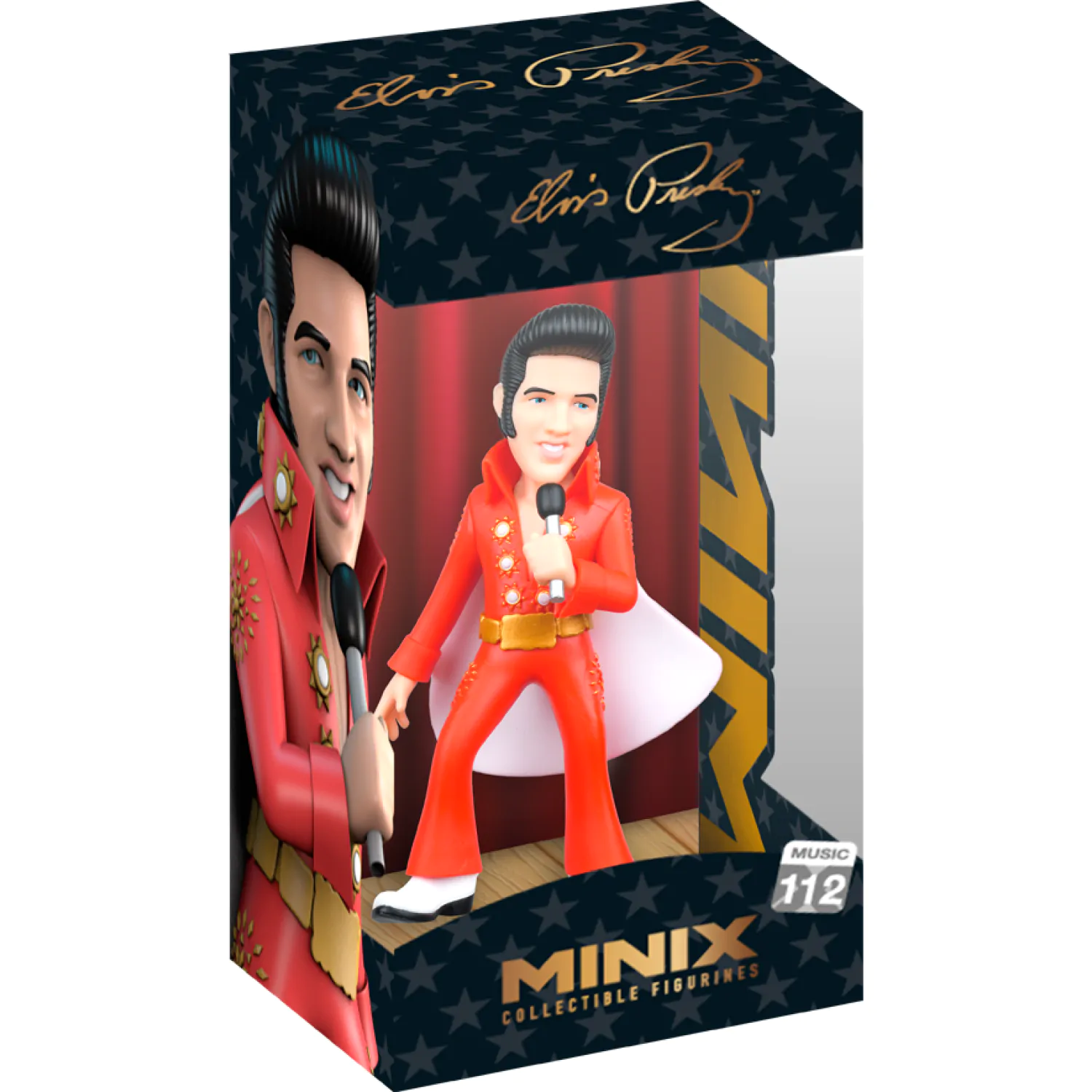 Elvis Presley Minix figura Elvis Red Suit 12 cm termékfotó