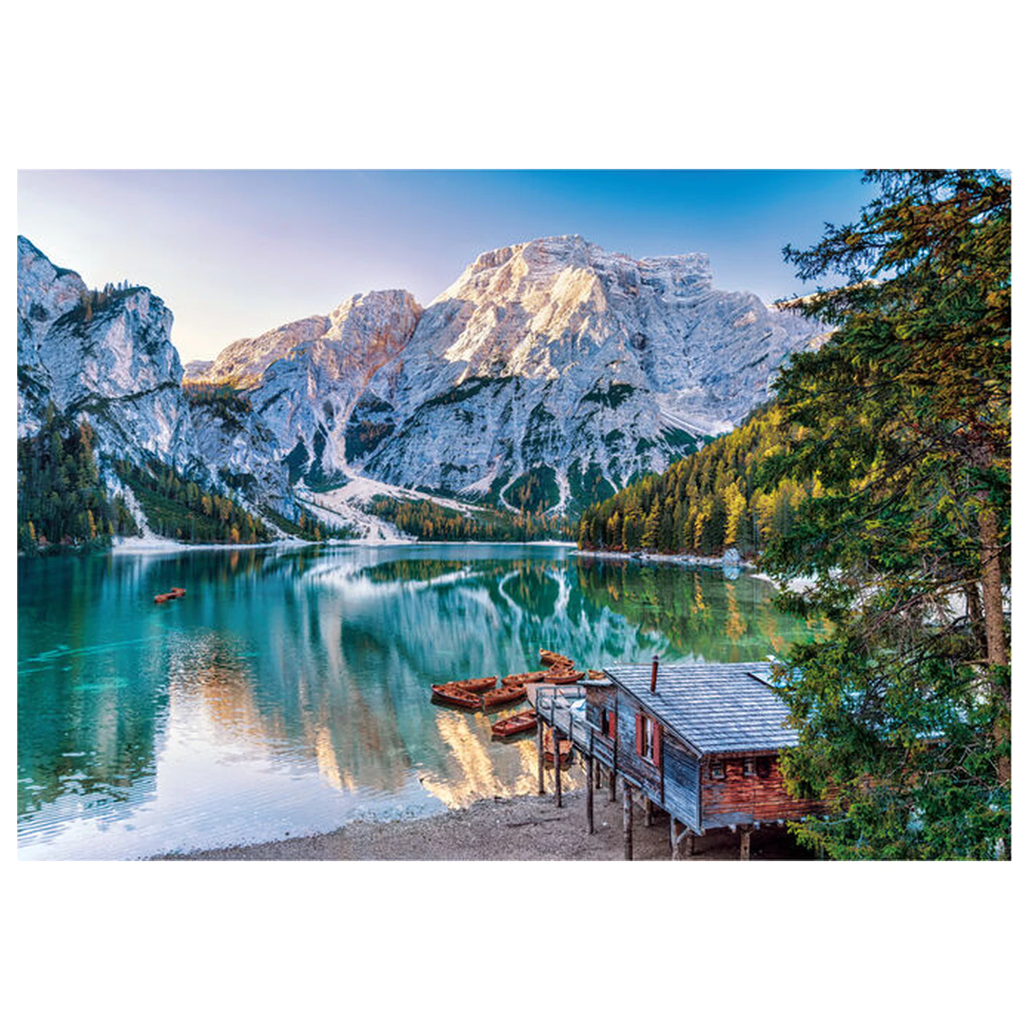 Emerald Lake Braies puzzle 1000db-os termékfotó