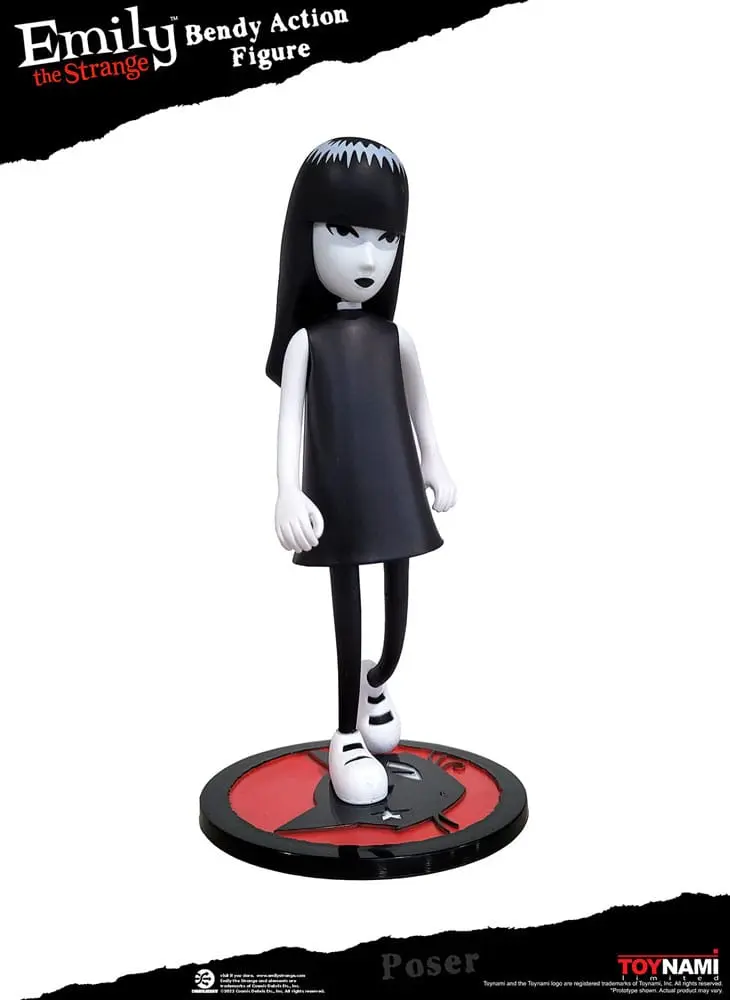 Emily the Strange Bendy Emily &amp; Mystery Kitty akciófigura 25 cm termékfotó