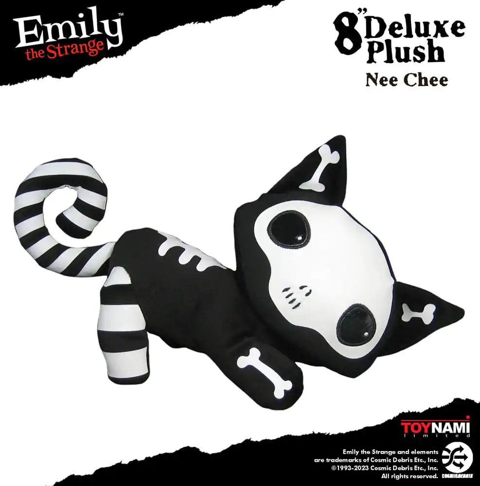 Emily the Strange Nee Chee plüss figura 20 cm termékfotó