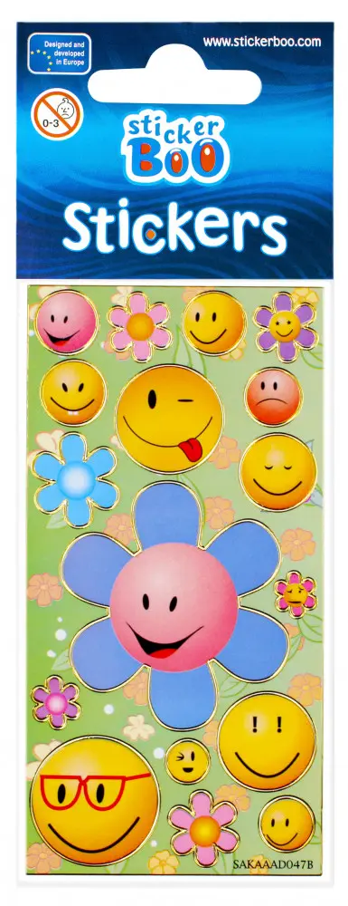 Emoji matrica arany díszítéssel termékfotó