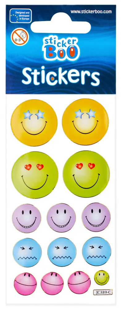 Emoji matrica arany díszítéssel termékfotó