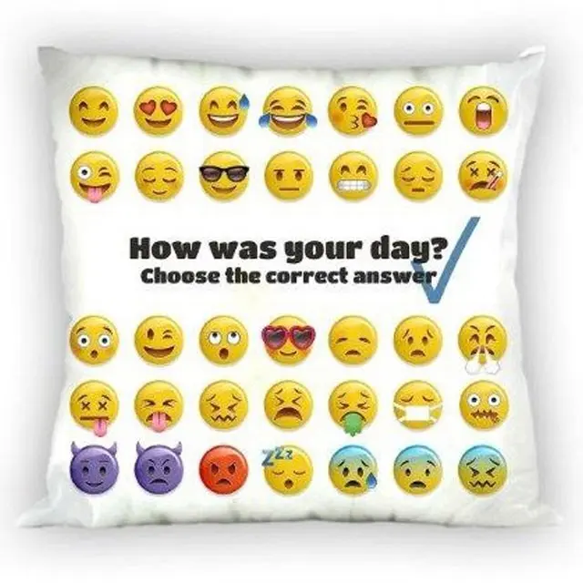 Emoji párnahuzat 40*40 cm termékfotó