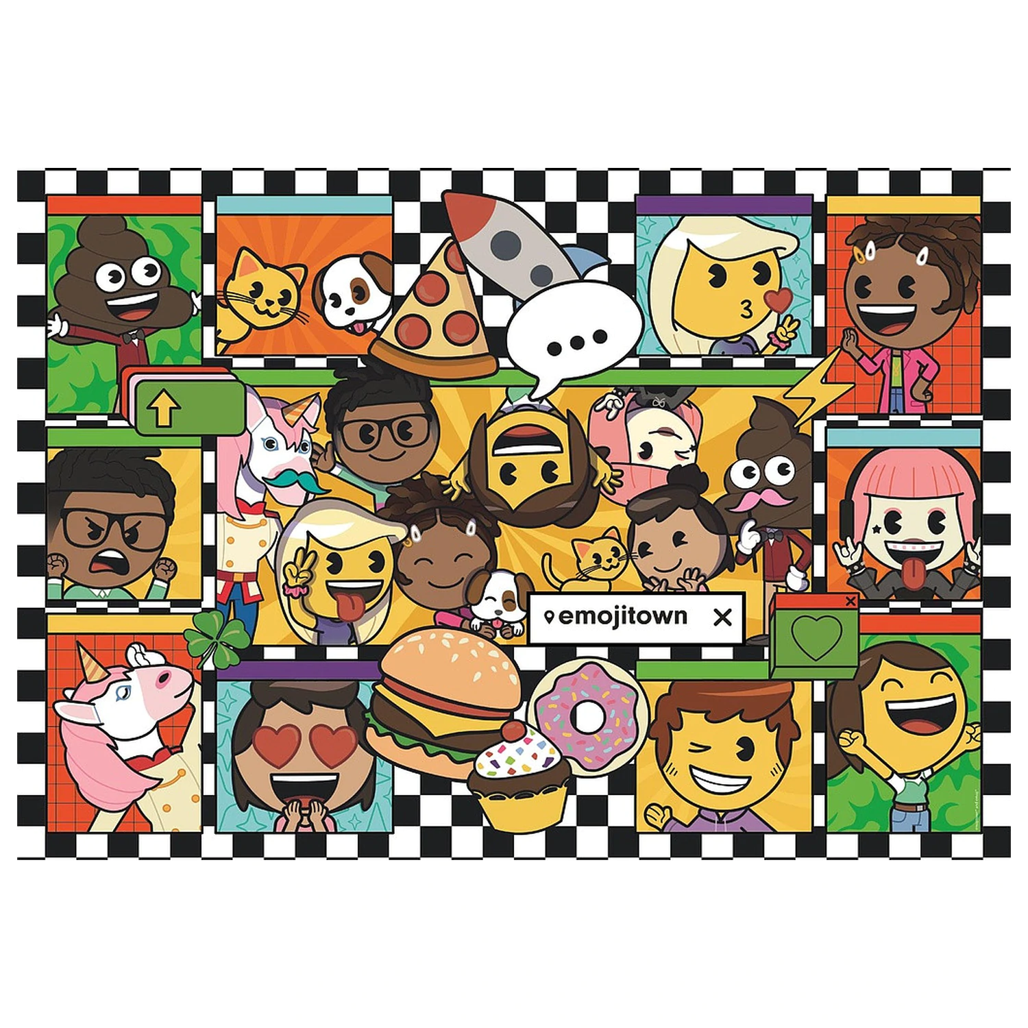 Emoji Town 180 db-os puzzle Clementoni termékfotó