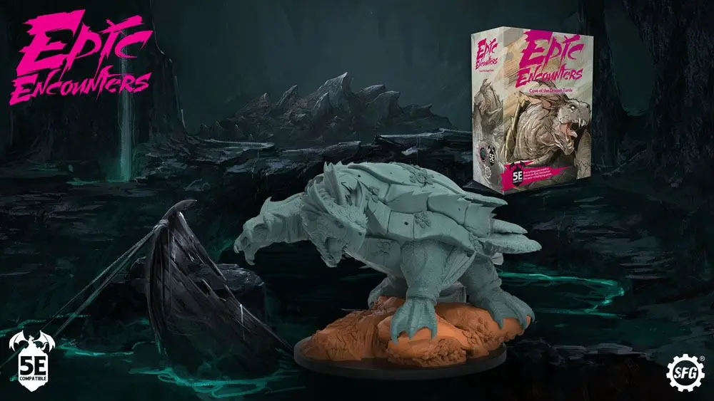 Epic Encounters RPG Cove of the Dragon Turtle Angol nyelvű társasjáték termékfotó
