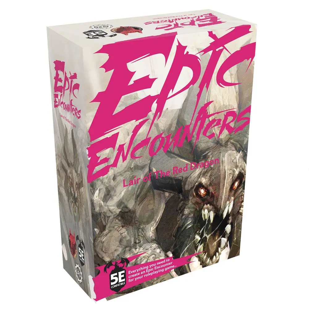 Epic Encounters RPG Lair of the Red Dragon Angol nyelvű társasjáték termékfotó