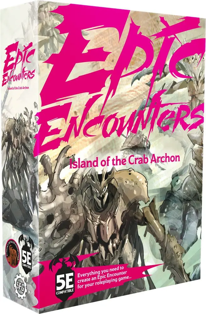 Epic Encounters RPG társasjáték Island of the Crab Archon Angol nyelvű termékfotó