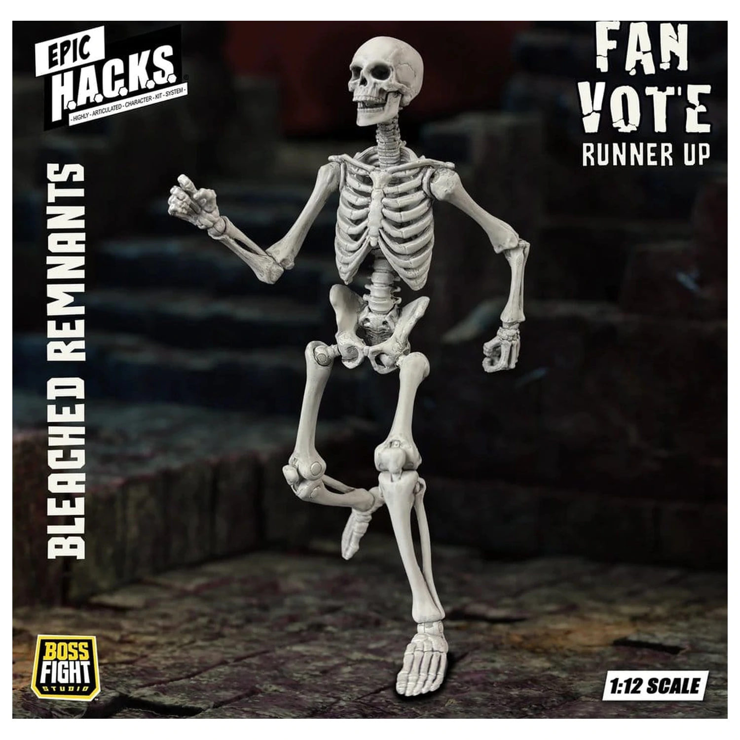 EPIC H.A.C.K.S. akciófigura 1/12 Skeleton Blank Bleached Remnants termékfotó