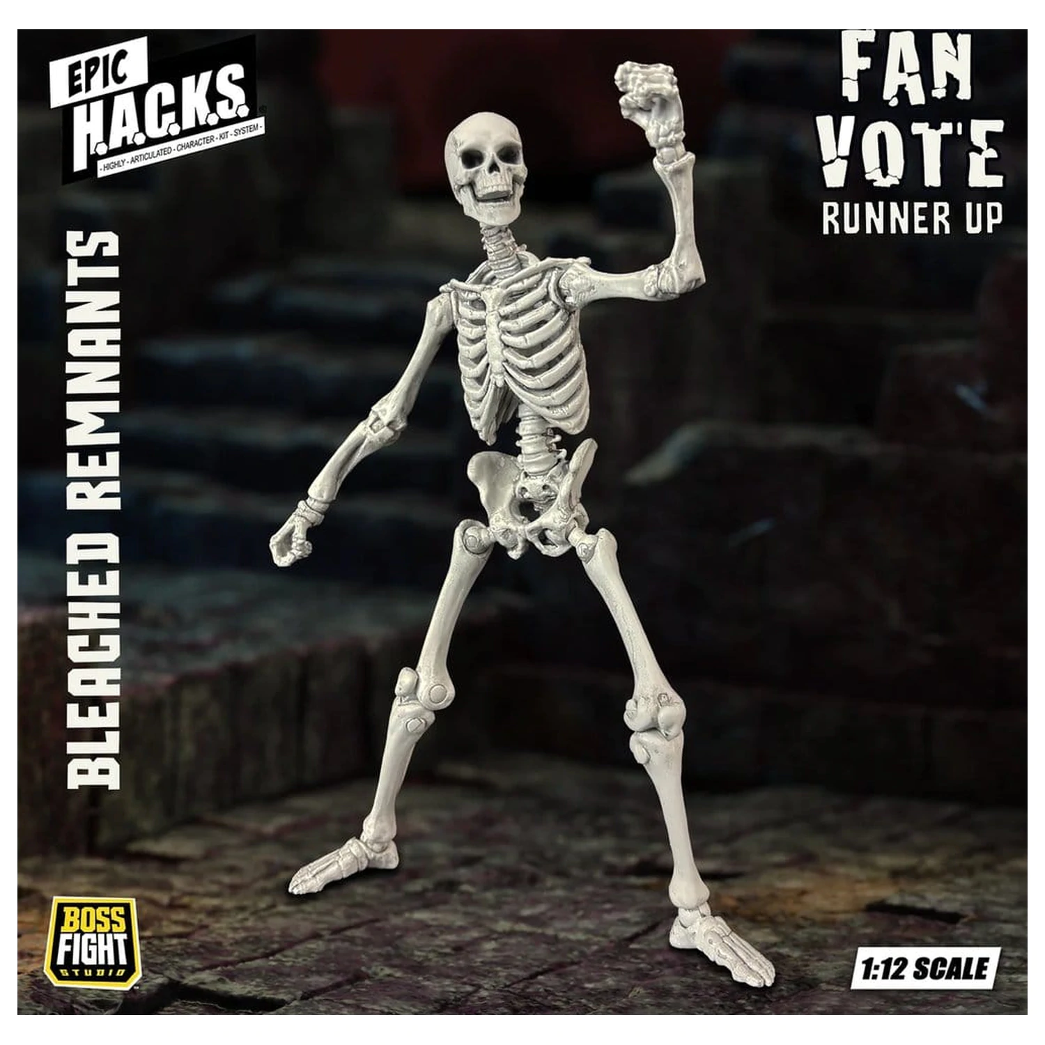EPIC H.A.C.K.S. akciófigura 1/12 Skeleton Blank Bleached Remnants termékfotó