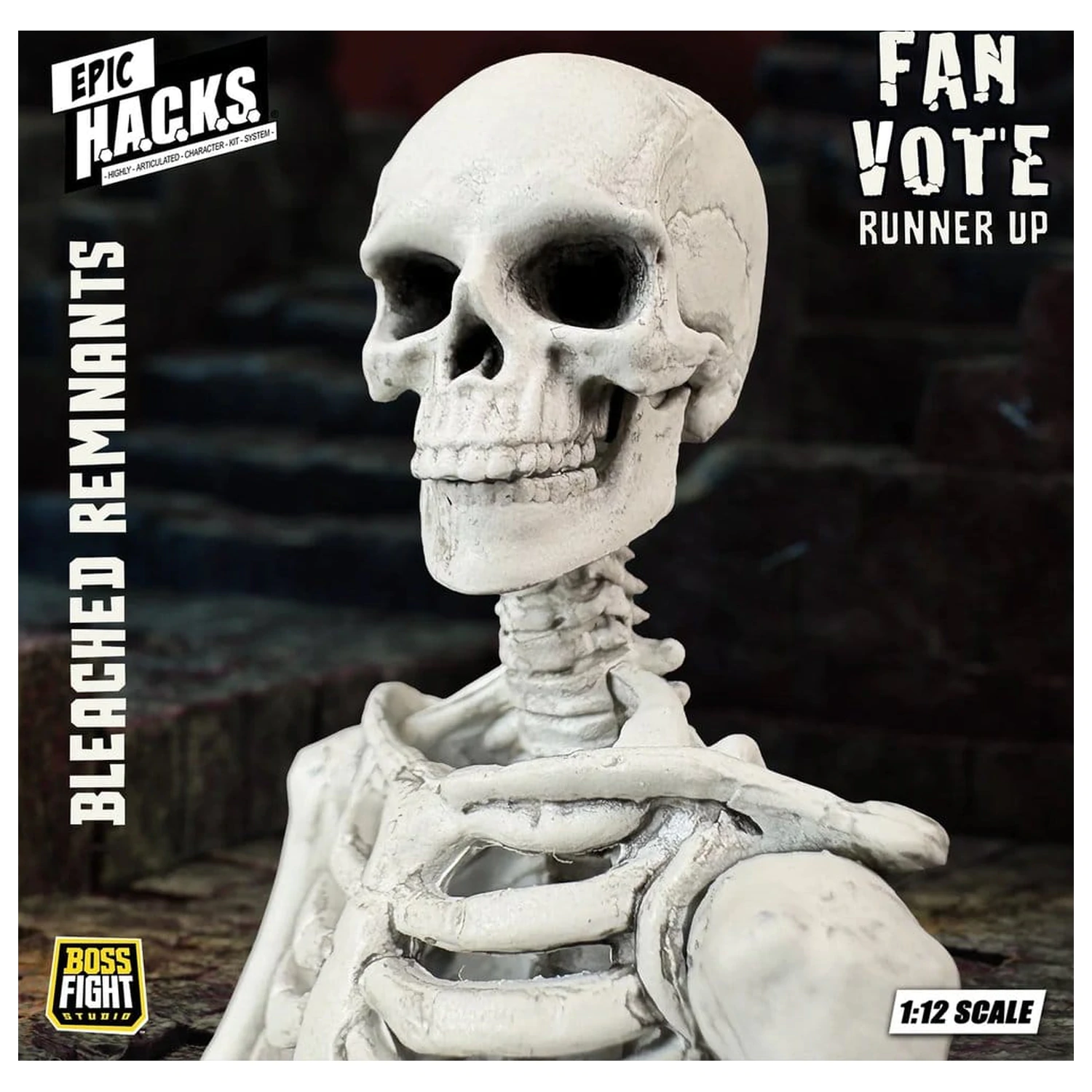 EPIC H.A.C.K.S. akciófigura 1/12 Skeleton Blank Bleached Remnants termékfotó