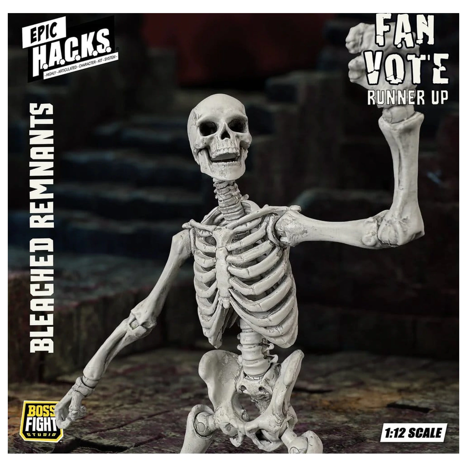 EPIC H.A.C.K.S. akciófigura 1/12 Skeleton Blank Bleached Remnants termékfotó