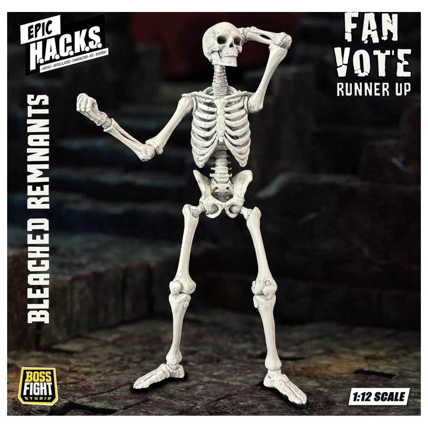 EPIC H.A.C.K.S. akciófigura 1/12 Skeleton Blank Bleached Remnants termékfotó