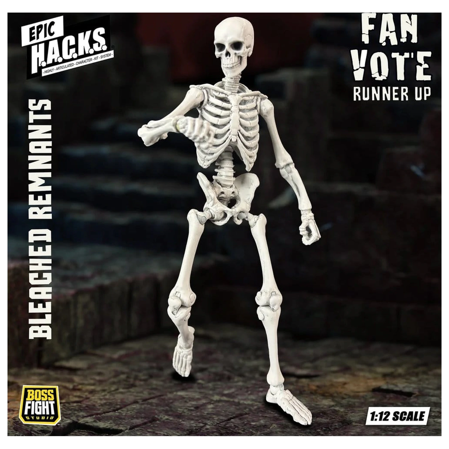 EPIC H.A.C.K.S. akciófigura 1/12 Skeleton Blank Bleached Remnants termékfotó