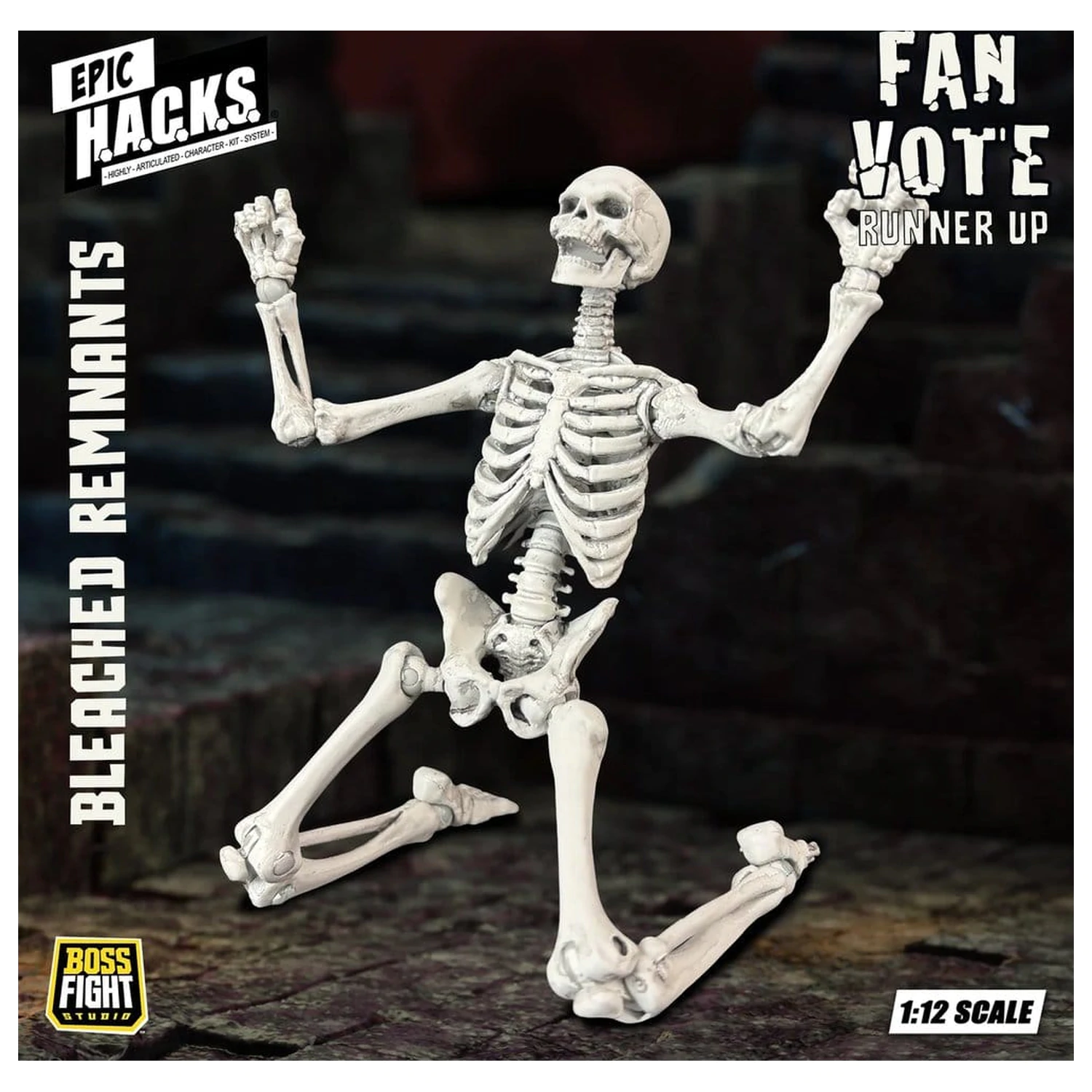 EPIC H.A.C.K.S. akciófigura 1/12 Skeleton Blank Bleached Remnants termékfotó