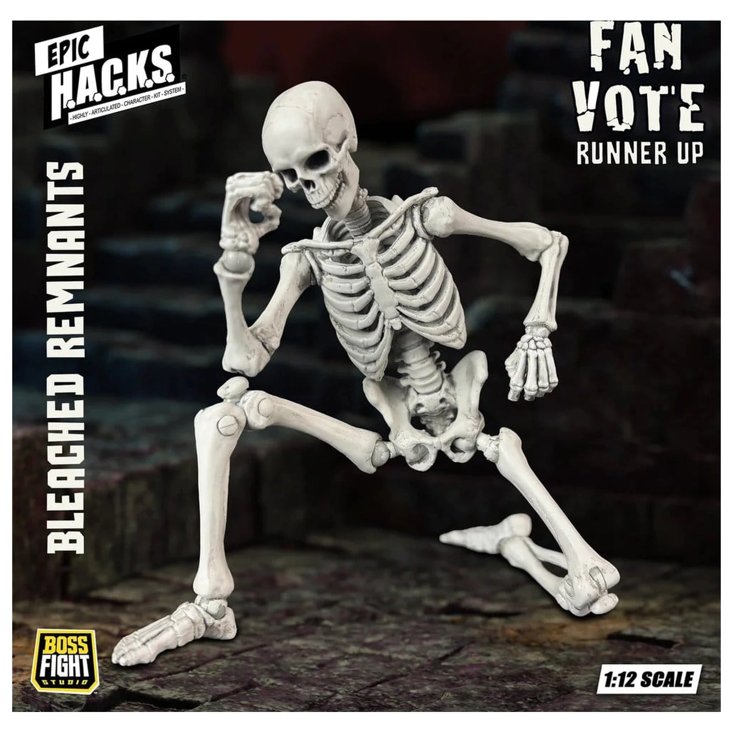 EPIC H.A.C.K.S. akciófigura 1/12 Skeleton Blank Bleached Remnants termékfotó