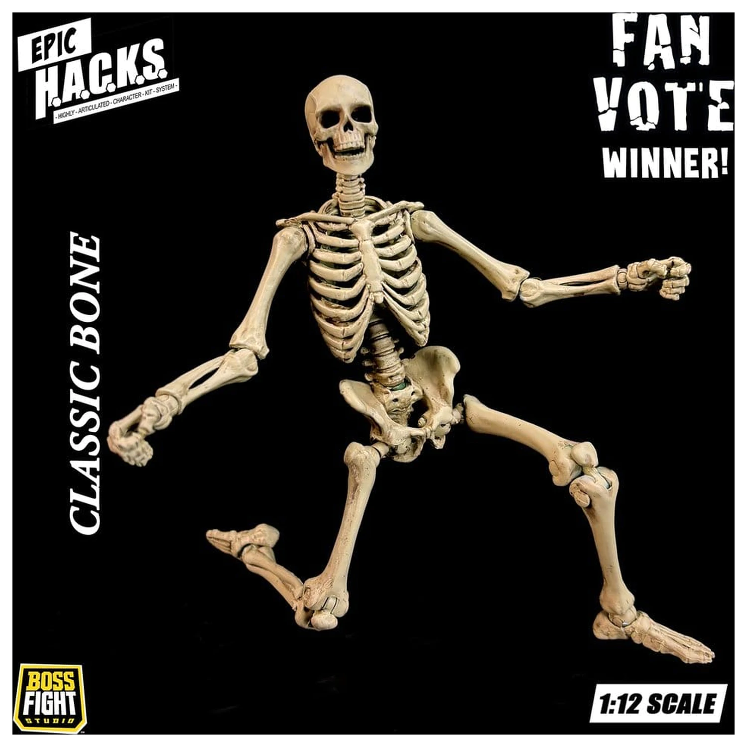 Epic H.A.C.K.S. akciófigura 1/12 Skeleton Blank Classic Bone termékfotó