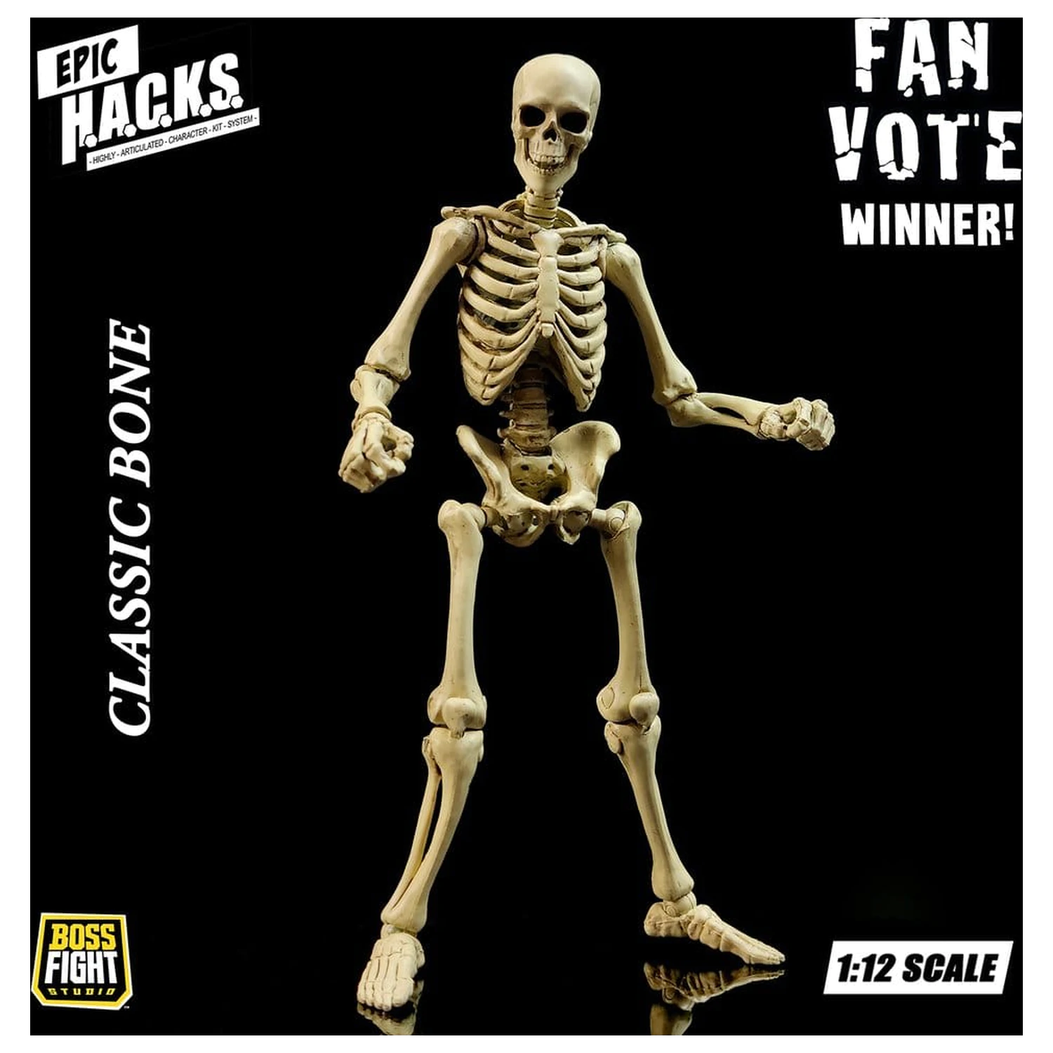 Epic H.A.C.K.S. akciófigura 1/12 Skeleton Blank Classic Bone termékfotó